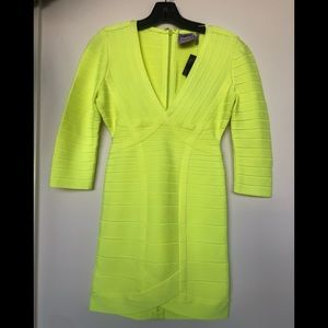 Herve Leger highlighter bandage dress